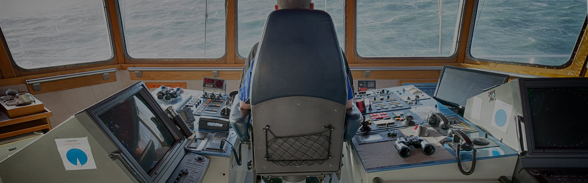 Fully trained Ships Captain at work